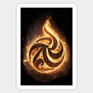 Celtic Fire Rune Sticker